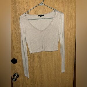 Long sleeve crop top